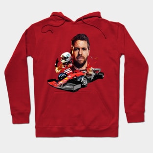 Sebastian Vettel lowpoly v2 Hoodie